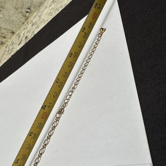 Signed Avon Gold Tone Necklace With Rhinestone Loop - Picture 7 of 10